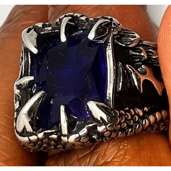 Snake Cobra Silver Tone Rings, Set of 3, Sz 10.5-11 Goth, Biker, Edgy - Picture 3 of 7